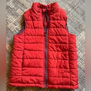 Lands' End Kids Cherry Red Quilted Vest